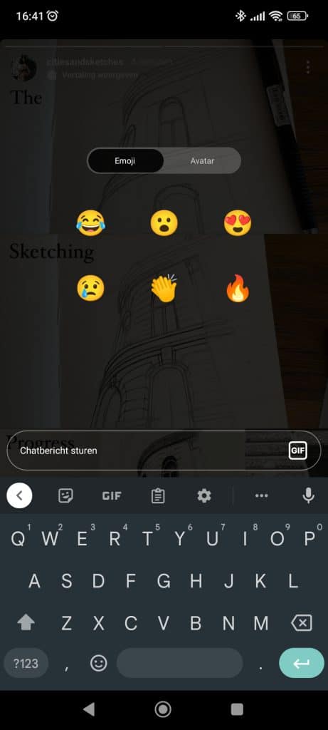 Instagram Story | nieuwe weergave emoji