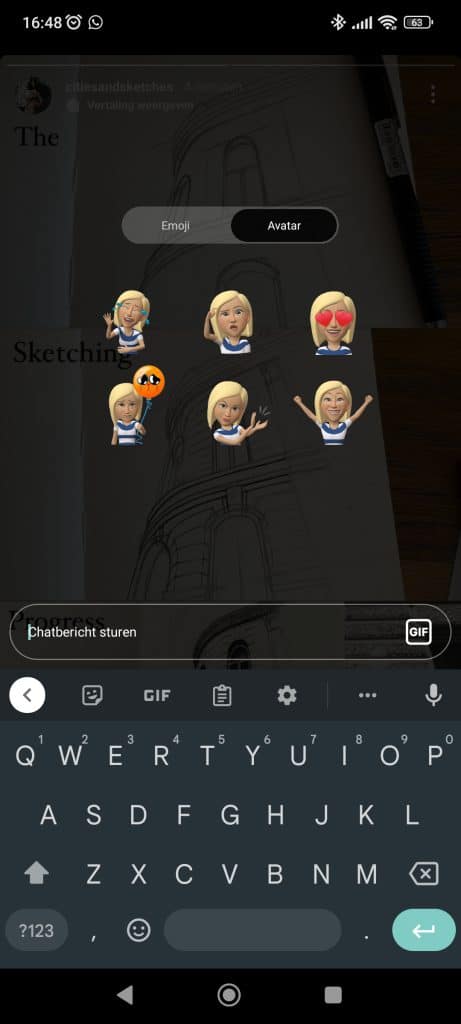 Instagram Story | avatars